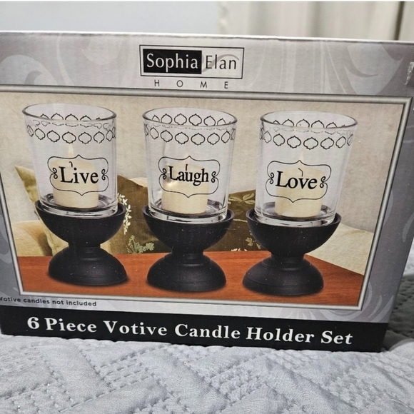 Sophia Elan Home  6 Piece Votive Candle Holder Set - Picture 1 of 4
